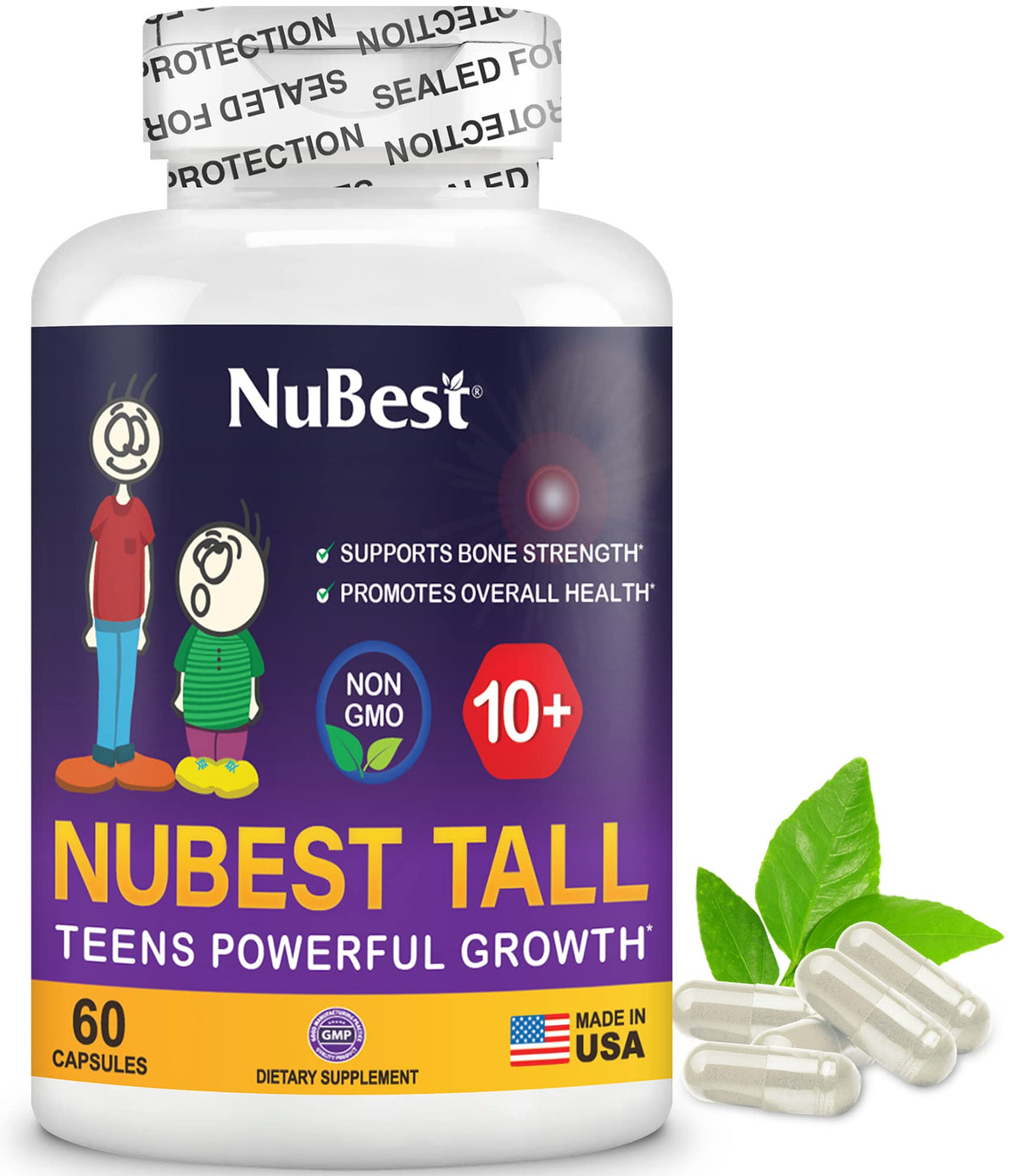 NuBest Tall 10+ Teens Growth Formula – 60 Capsules by NuBest Nutrition®