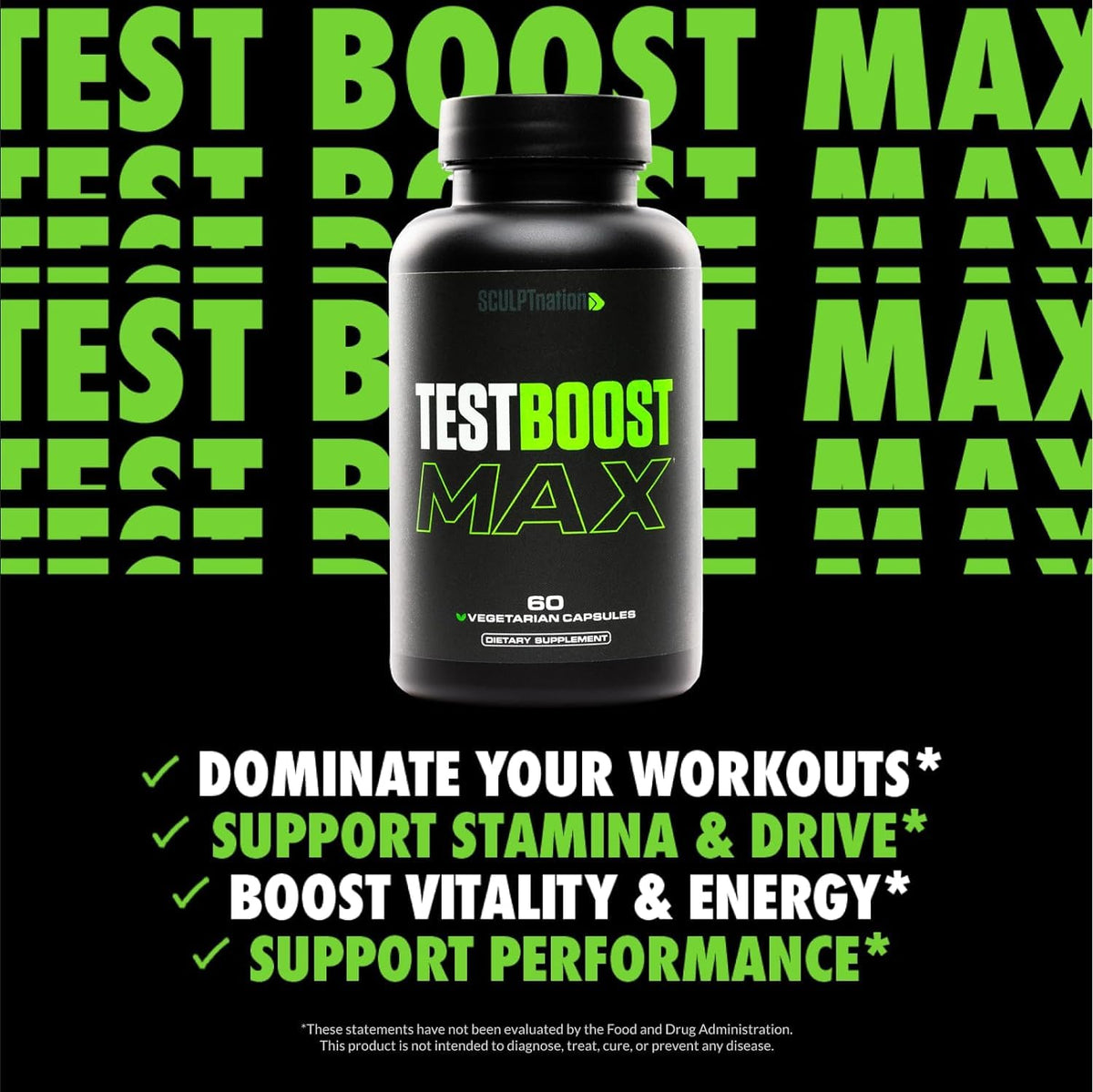 Sculpt Nation by V Shred TestBoost Max 60 vegetarian Capsules