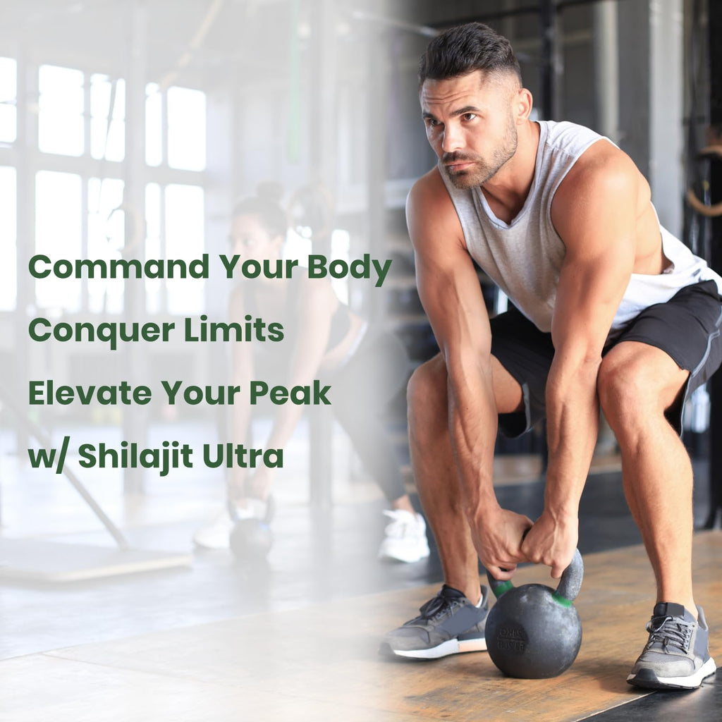 Shilajit For Men Women, Shilajit With Naturally Fulvic Acid & L-Arginine, Himalayan Shilajits For Extra Power, Stamina & Immune Support, Non-GMO, Made In USA, 60 Capsules, 1,300mg Per Serving