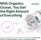 Organics Ocean Pure Magnesium Glycinate with Zinc: Advanced Sleep & Muscle Support