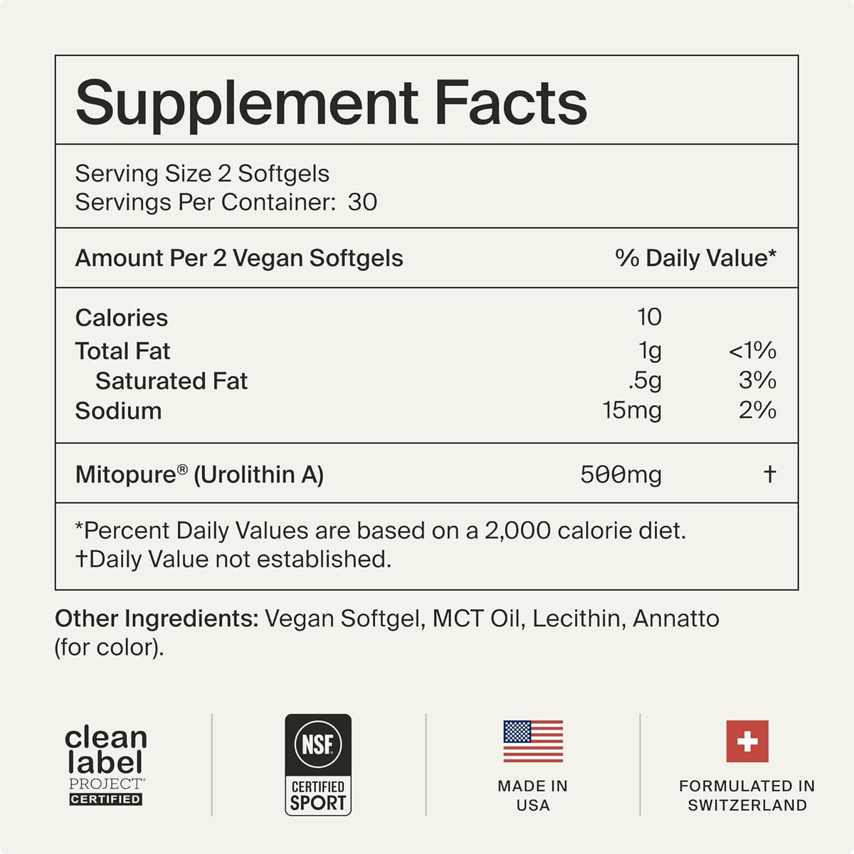 Timeline Urolithin A Supplement – 60 Softgels