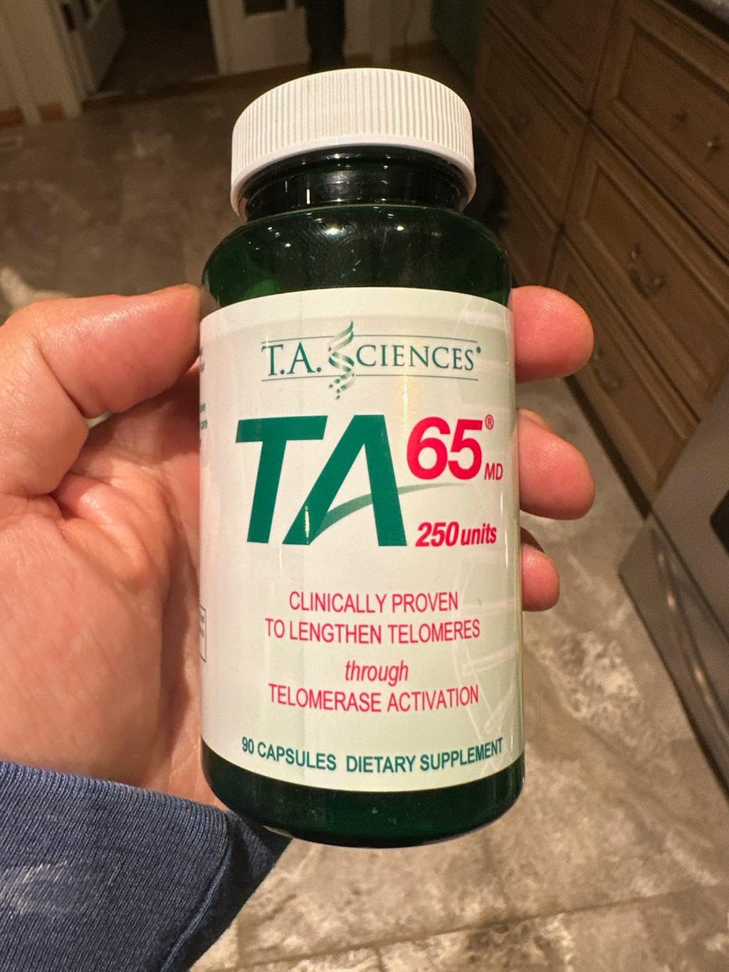 T.A. Sciences TA-65® MD 250 Units – 90 Capsules