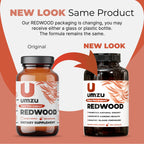 UMZU Redwood Max Nitric Oxide Booster, Blood Flow & Circulation Support for Men & Women, Energy, Stamina & Recovery – Heart & Varicose Vein Supplement – 2 Capsules Daily – 60 Count