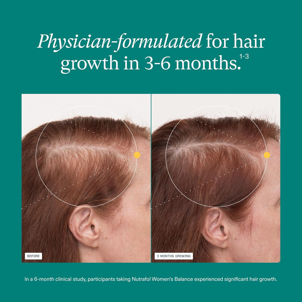 Nutrafol Women’s Balance Hair Growth Supplement – Ages 45+ – 1 Month Supply