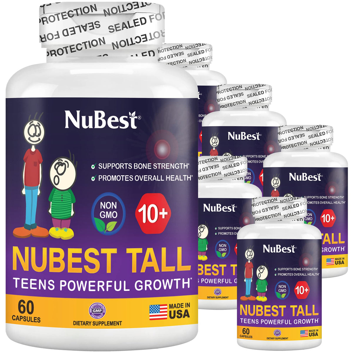 NuBest Tall 10+ Teens Growth Formula – 60 Capsules by NuBest Nutrition®
