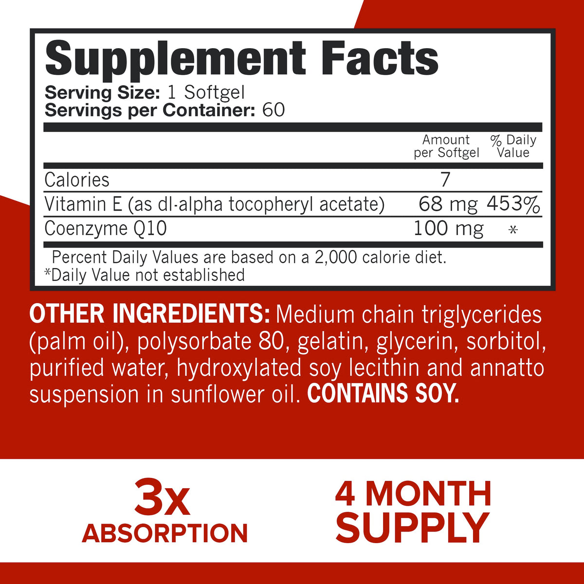 Qunol Ultra CoQ10 100 mg Dietary Supplement Softgels