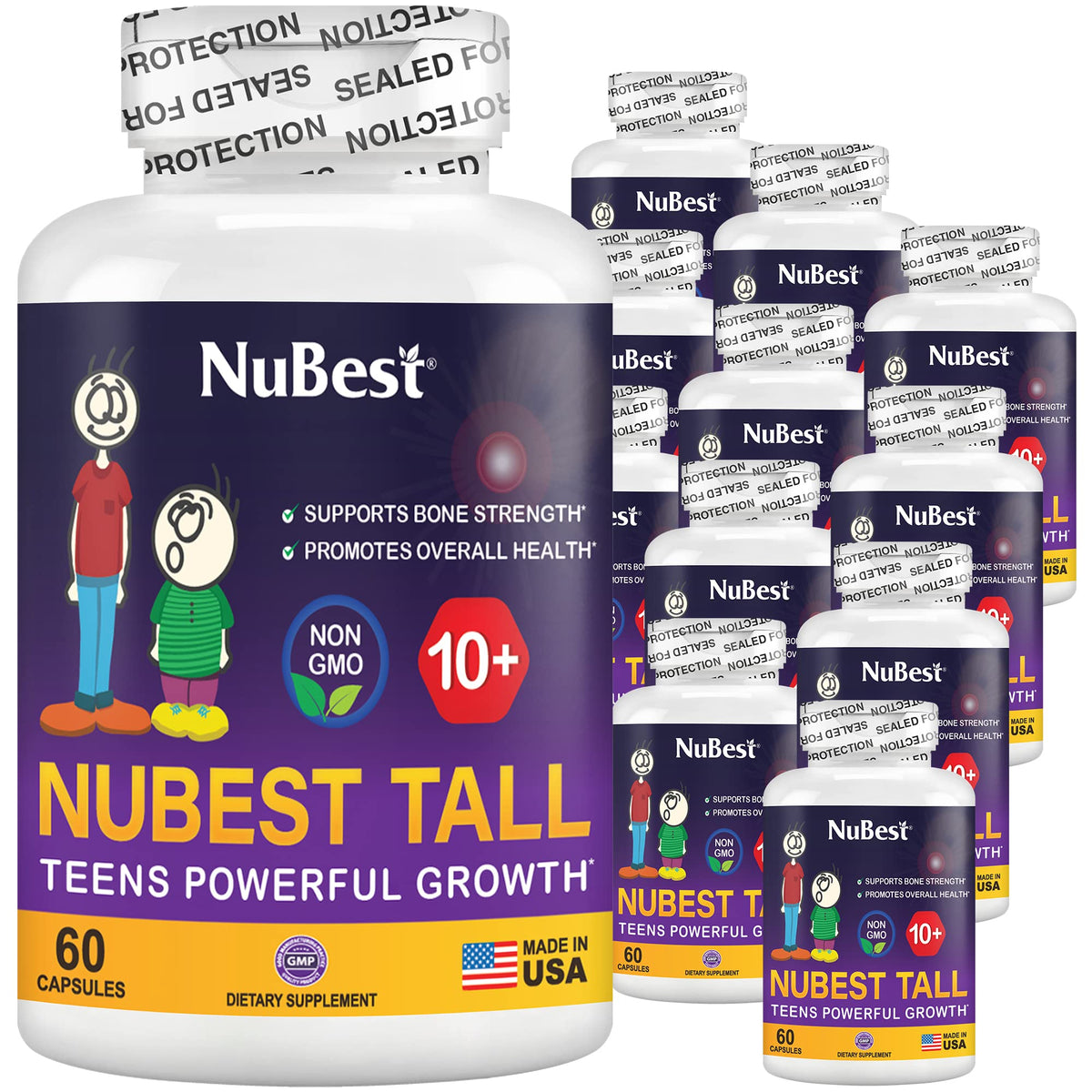NuBest Tall 10+ Teens Growth Formula – 60 Capsules by NuBest Nutrition®
