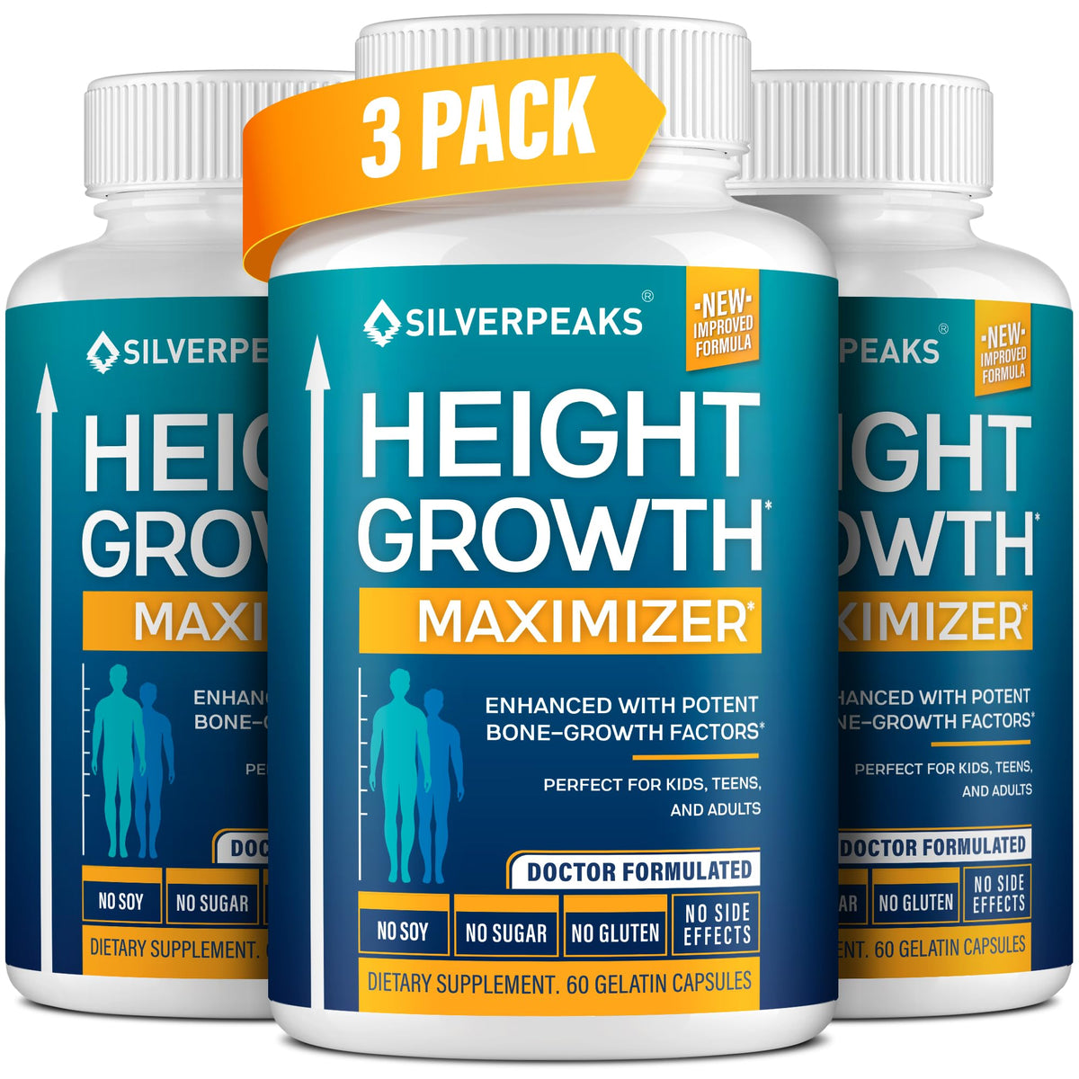 SILVERPEAKS Height Growth Maximizer - 60 GELATIN CAPSULES