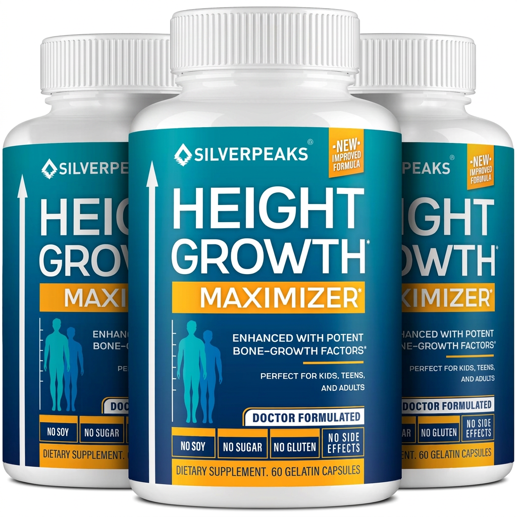 SILVERPEAKS Height Growth Maximizer, pack of 1, 60 gelatin capsules